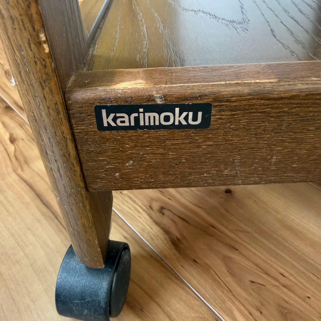 karimoku 木製 ヴィンテージ キッチンワゴン AS6116