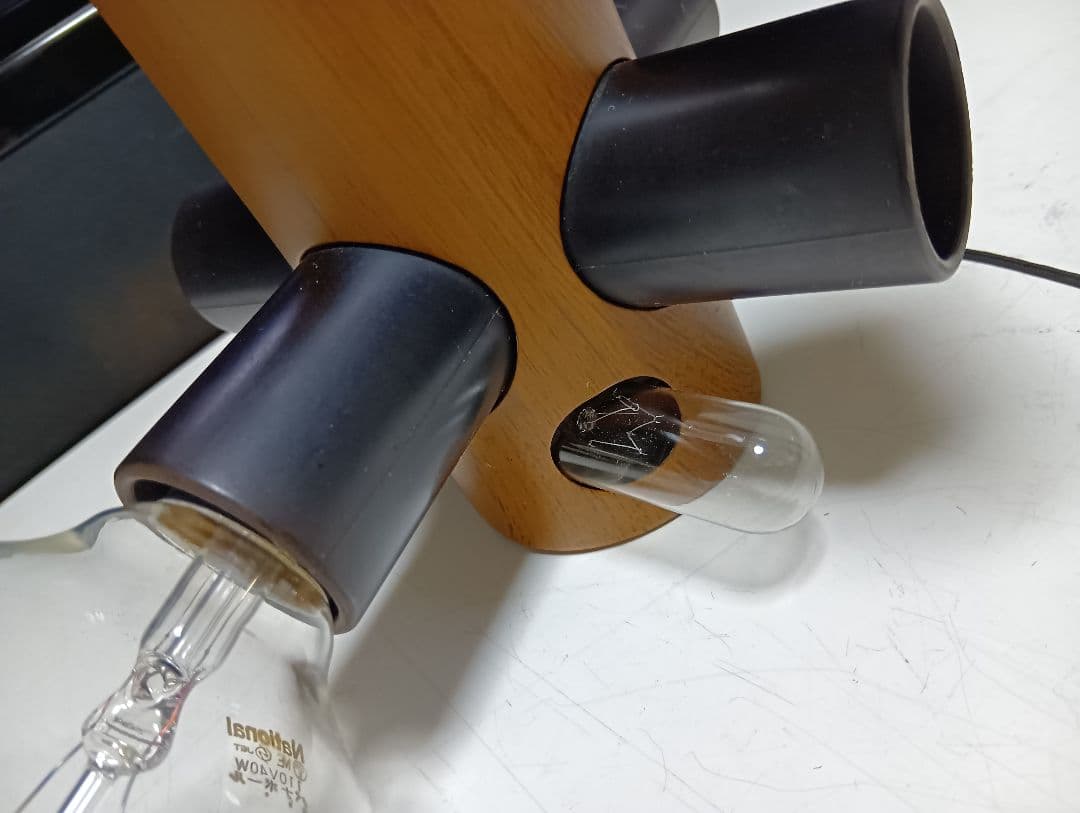 極希少　1970's　ナショナル　ミッドセンチュリー　モダン　ウッディー　ライト