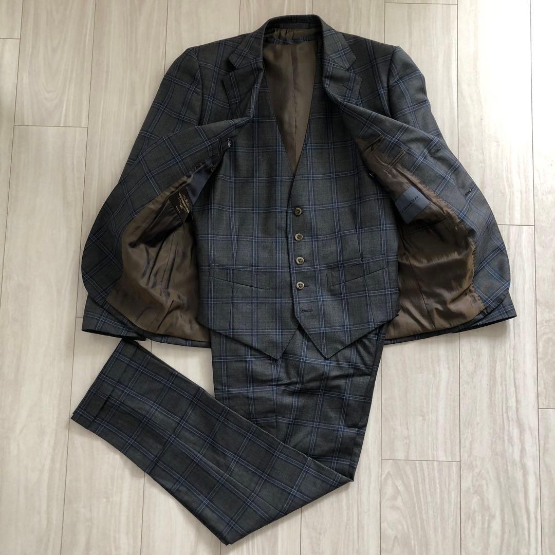 値下げ！【カノニコ/CANONICO製】オーダーメイドスーツ　スリーピース