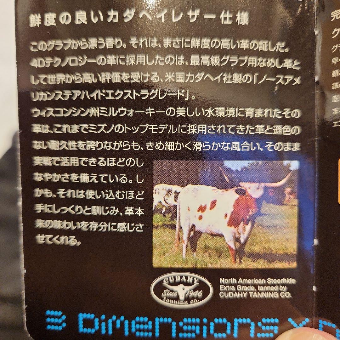 【希少】ミズノプロ　軟式　ノースアメリカンステアハイド　サイズ9　ショートサード