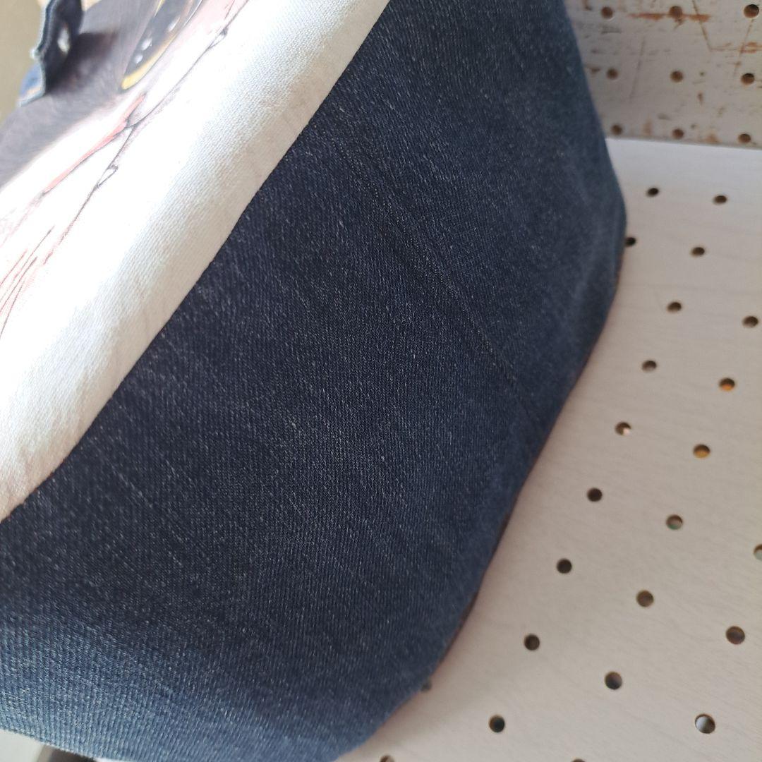 ゆ*ら様 コヤンイサムチョン　BICフェイスジョーズ　デニムリメイクトートバッグ