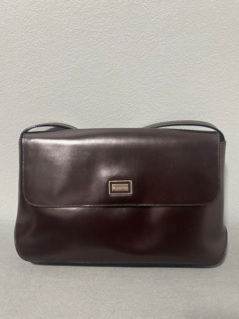 バーバリー ヴィンテージ burberry ショルダーバッグ レザー ブラウン