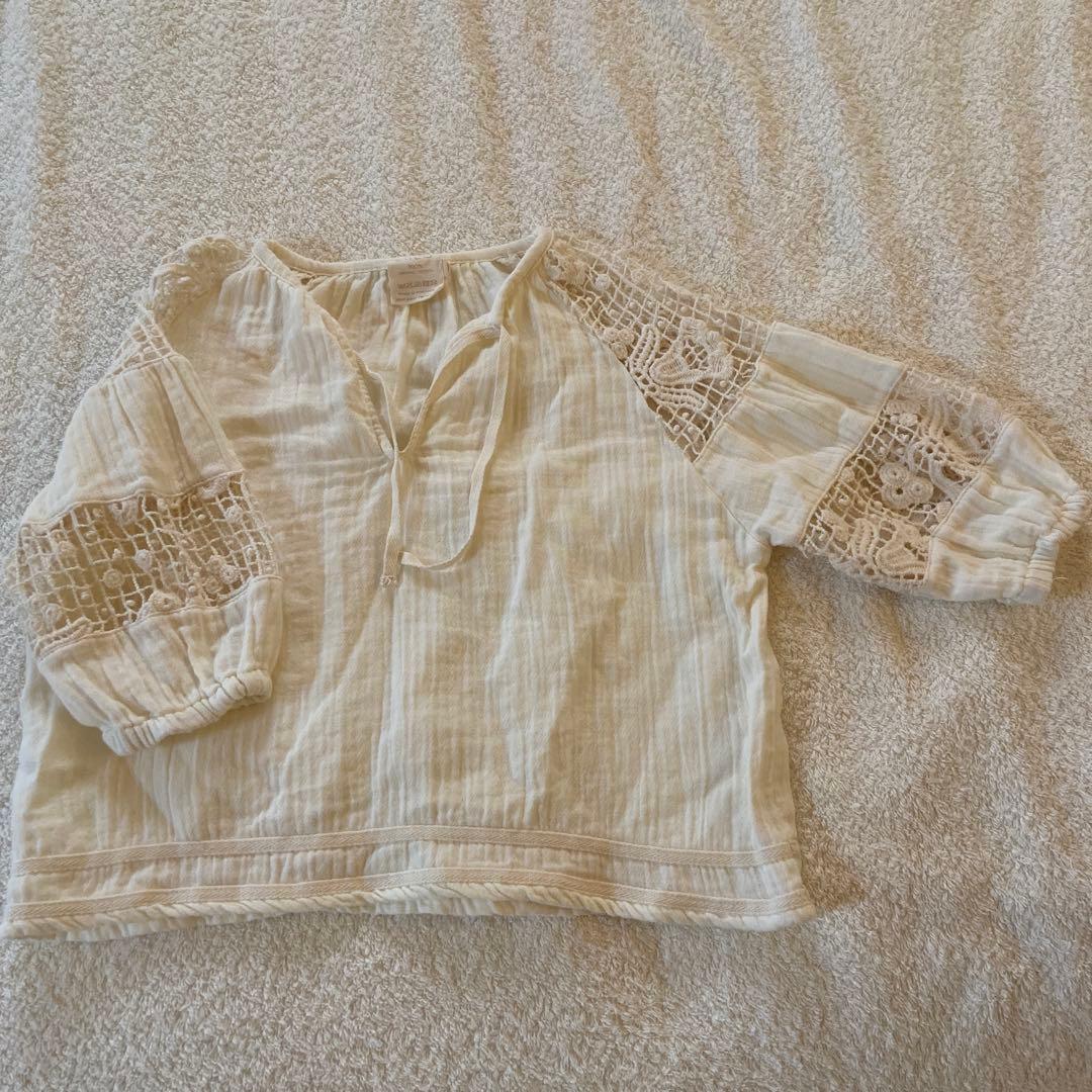 値下げ　美品　LiiLU コットン　ブラウス　2y