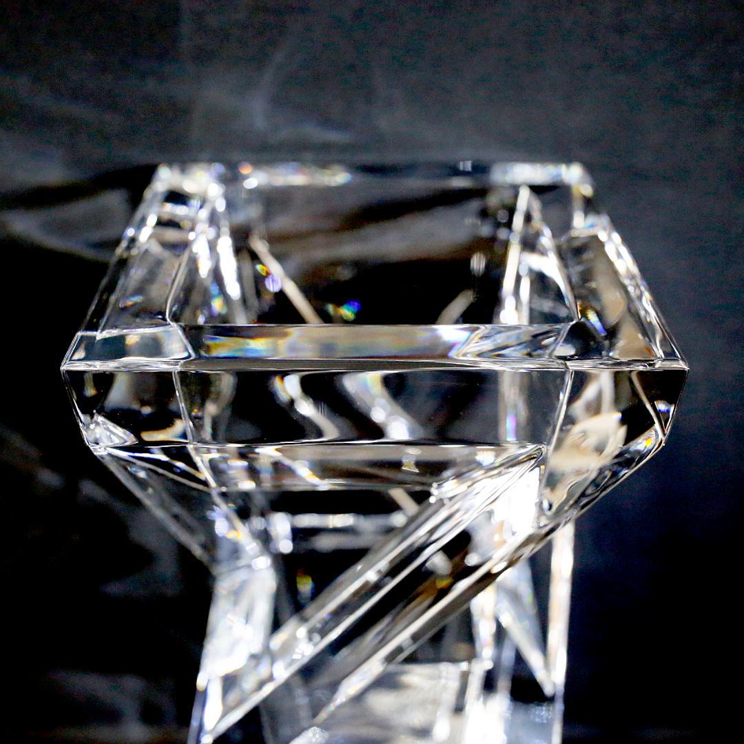 【極美品 送料込み】バカラ アーキテクチャー クリスタル フラワーベース 花瓶