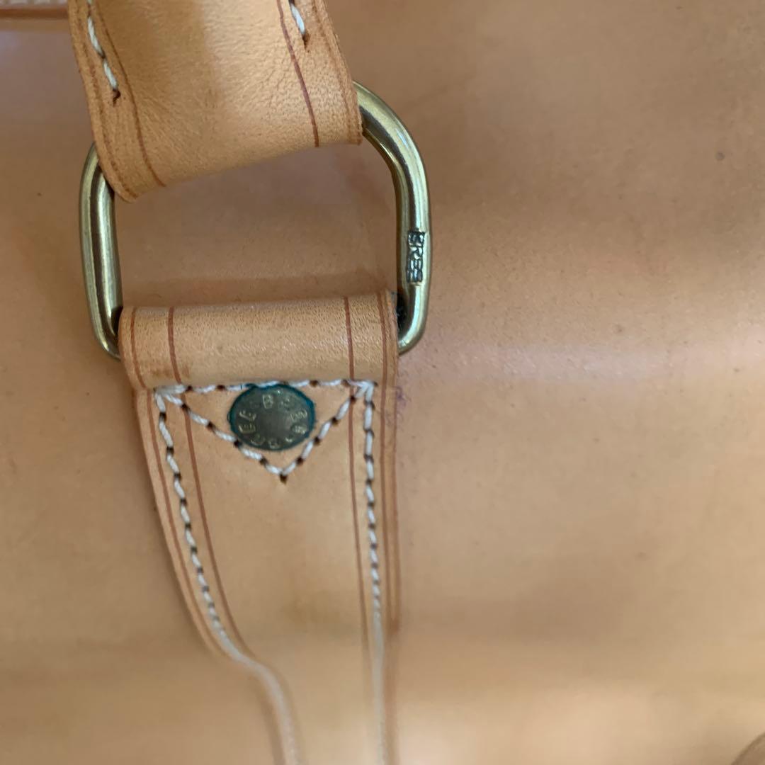 BREE ボストンバッグ ナチュラルレザー