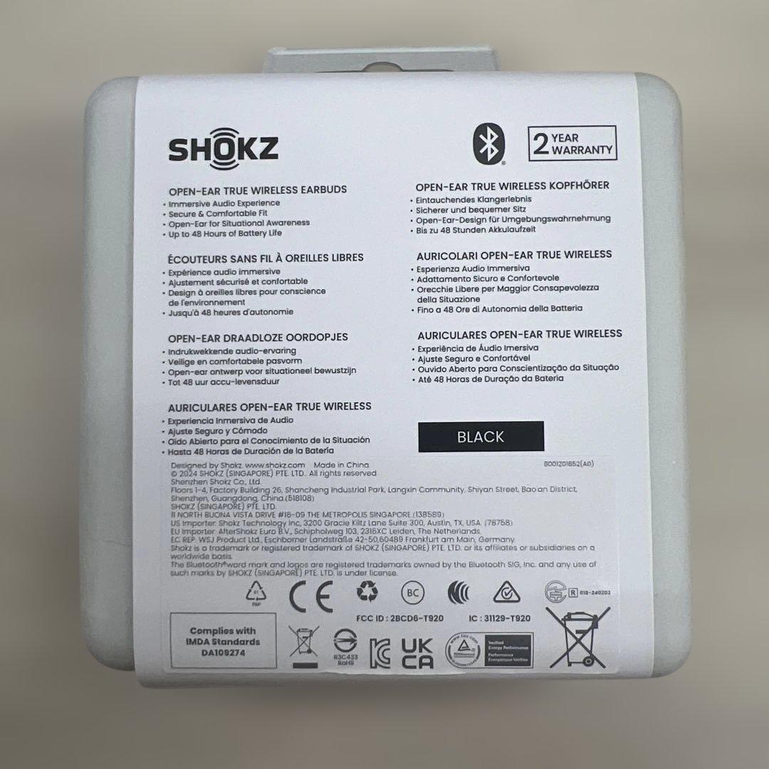 値下げ中509666Shokz OpenFit 2 オープンイヤーヘッドホン