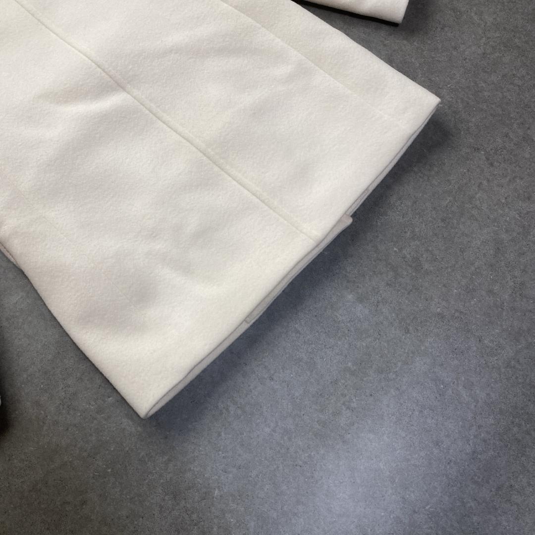 美品✨allureville ショートビーバーオフィサーコート オフホワイト2