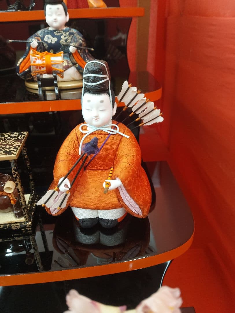 真多呂人形オリジナル五段飾り　雛人形 コンパクト 木目込人形 十五人飾 真多呂作
