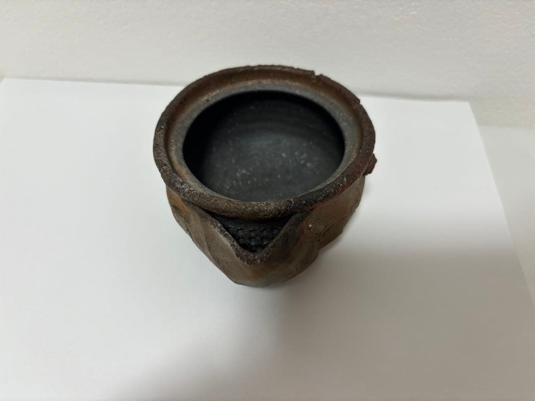 ⑦備前焼 宝瓶  宝瓶セットぐい呑 湯呑み 酒杯 湯冷まし 手びねり 登り窯 竹