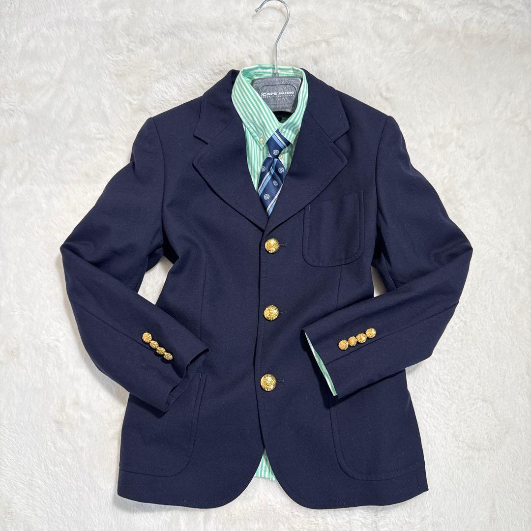 美品　ポロラルフローレン　金ボタン　セットアップ　紺ブレ 卒業　入学　150