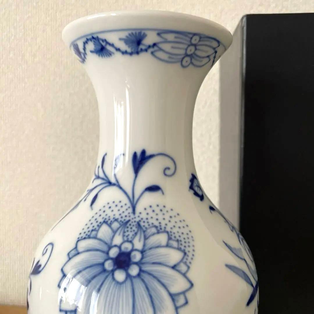 ○綺麗な花瓶○２４cm○箱入り○Meissenマイセン○