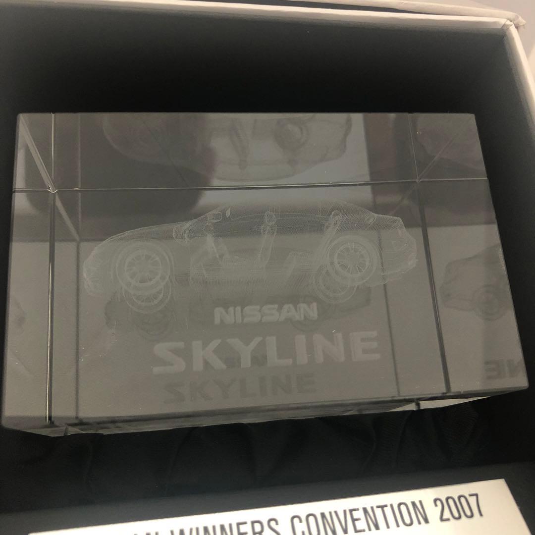 非売品　日産 ニッサン　スカイライン 3D クリスタルアート