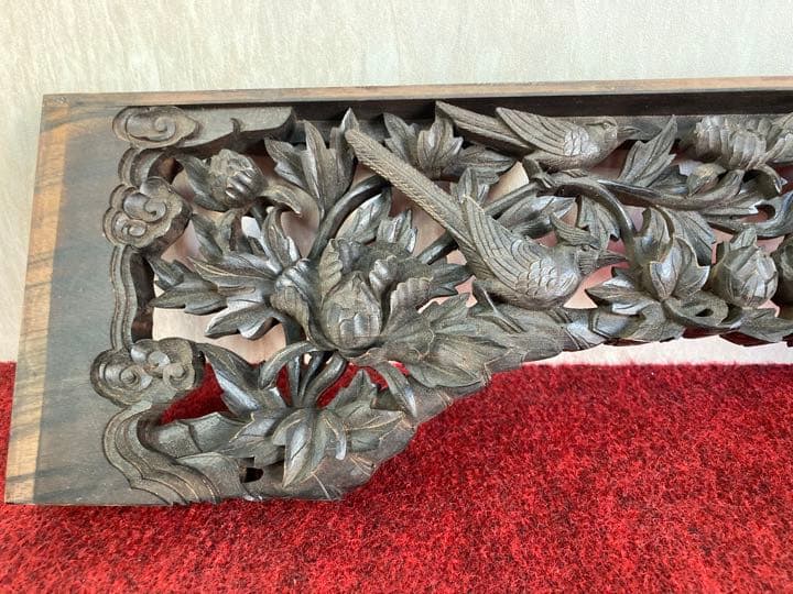 値下げしました‼️本黒檀無垢、欄間、唐木