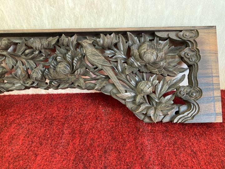 値下げしました‼️本黒檀無垢、欄間、唐木