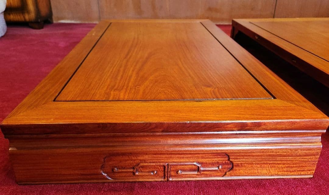 e【特価】座卓　和室　アンティーク　昭和レトロ　居間テーブル　座敷　a　大型