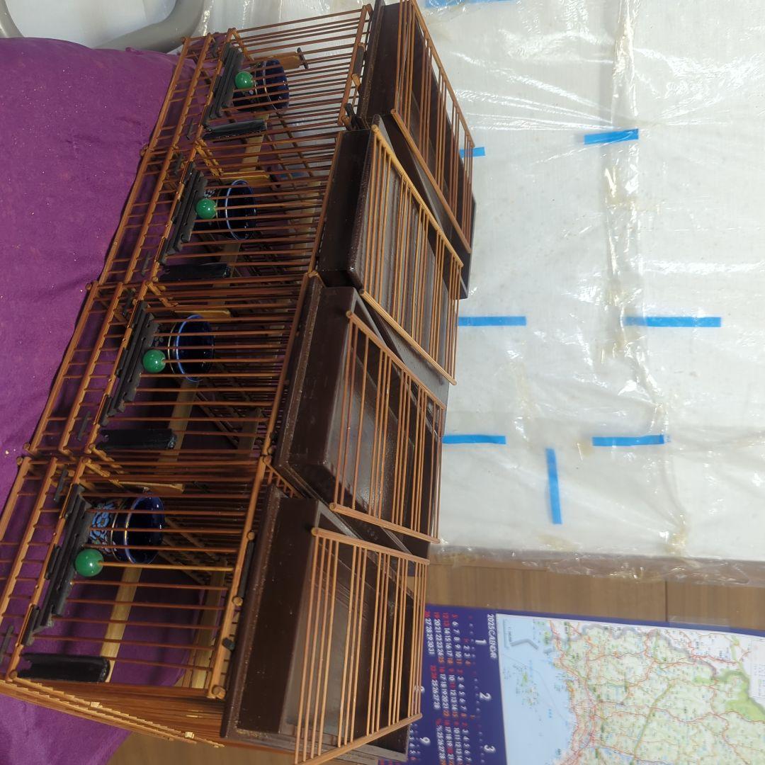 昭和アンティーク籠4個。