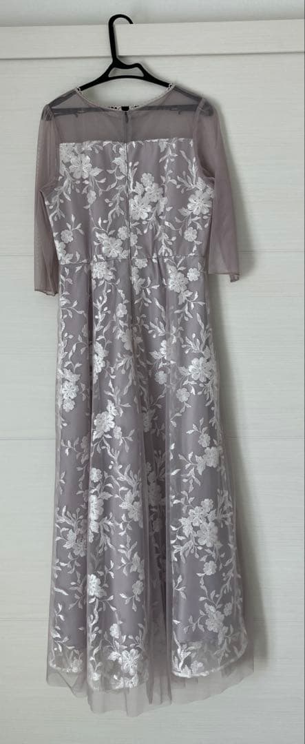 ＊Rire Féte ＊　ボタニカル刺繍　ドレス　9号　ベージュ