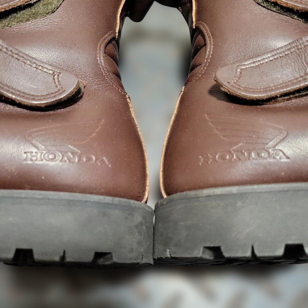 HONDA ホンダ　レザーショートブーツ　ブラウン　26cm　中古品！