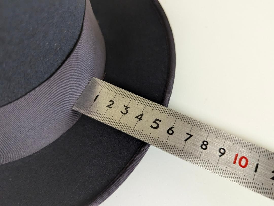 Cavanagh 50sヴィンテージ USA製ホンブルグハット 紺 57cm