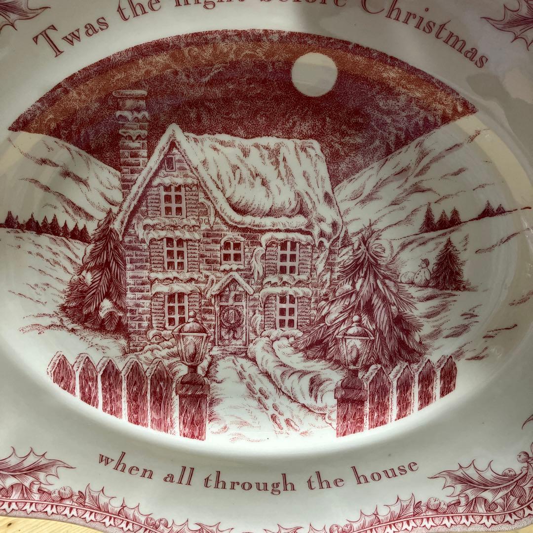 ジョンソン・ブラザーズ　ノーブルエクセレンス　ピンク大型オーバルプレート