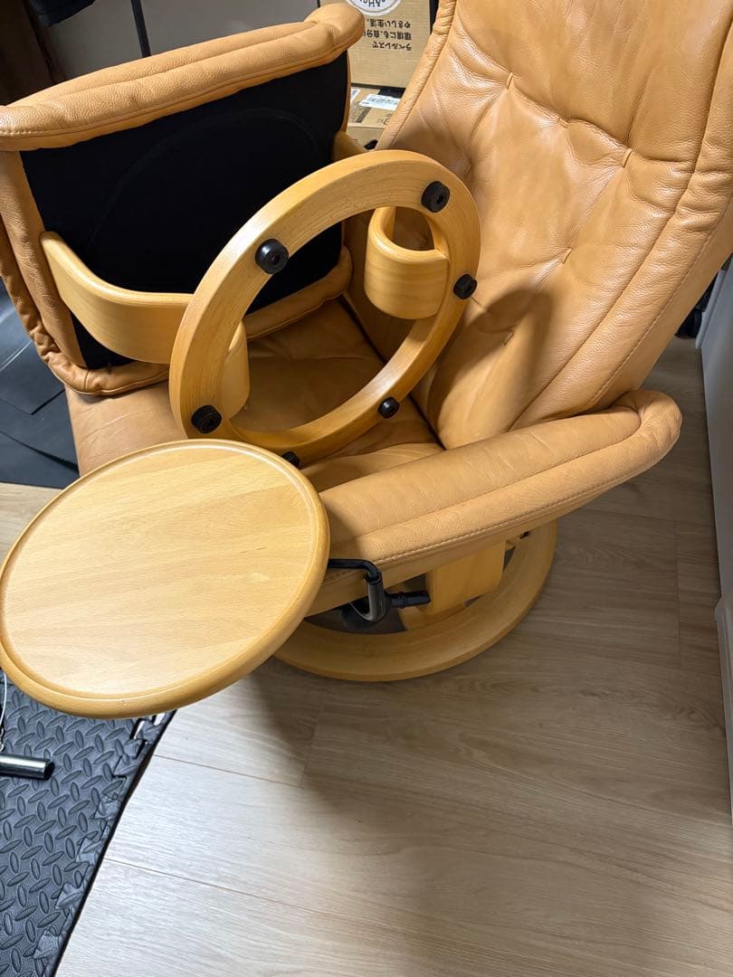 希少廃盤 Lサイズ 最高級ロイヤル エコーネス ストレスレスチェア①