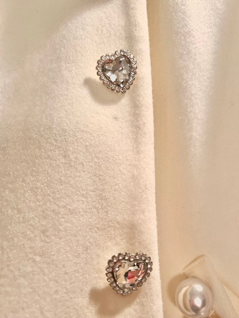 MA*RS リボン付きボリュームファーフードケープコート