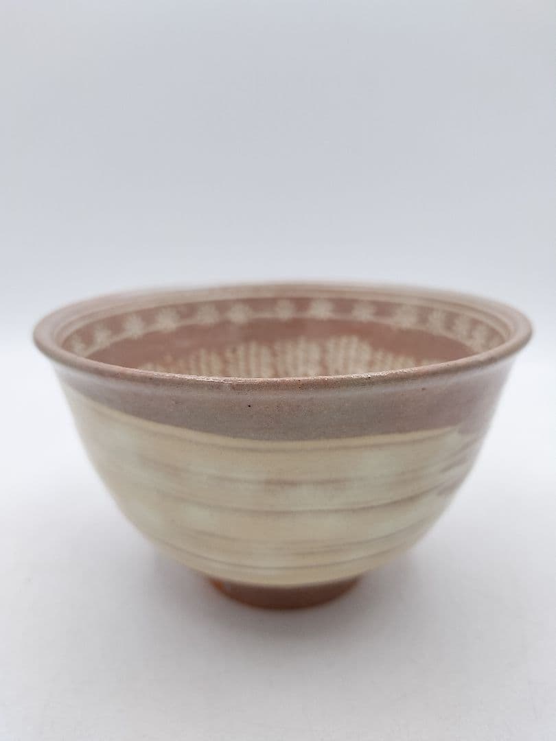 c859 数茶碗 暦手三島 外刷毛目　加藤春永 10客 木箱 茶道具 古物