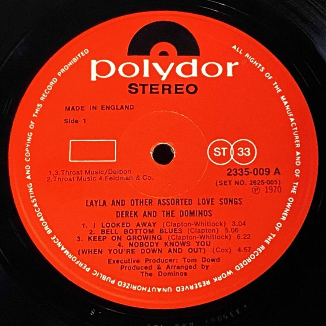 ★極美！【UKオリジ/マトA1:B2】Eric Clapton いとしのレイラ