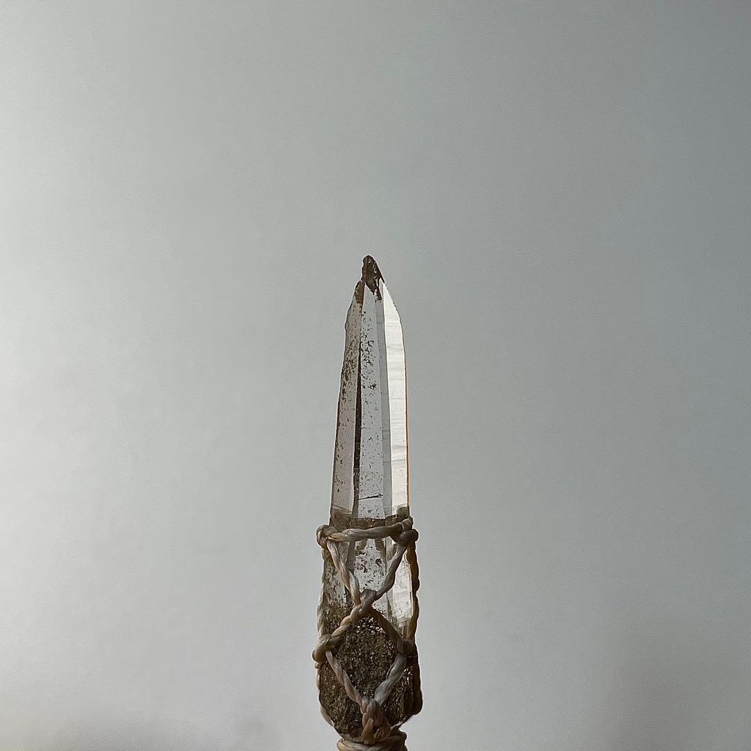 ヒマラヤ水晶 ガネッシュヒマール ＊ マクラメペンダント ネックレス 52