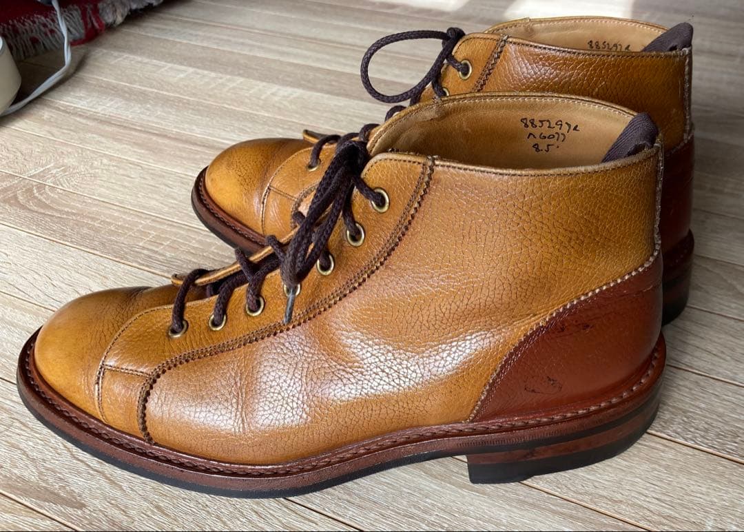 Tricker's MONKEY BOOTS トリッカーズUK8ブラウン