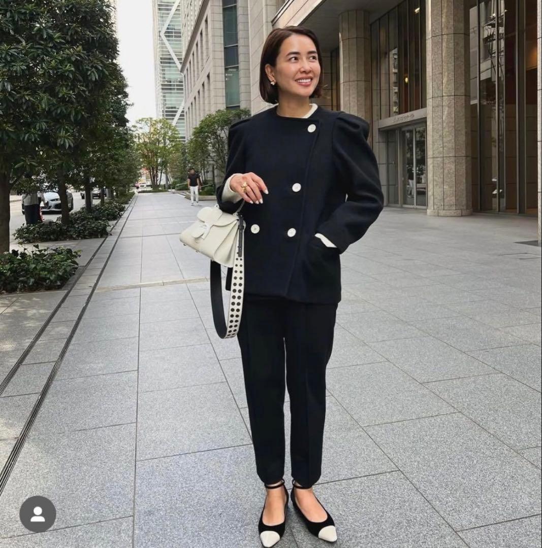 OHGA パフコート　黒　PUFF コート　オーガ　美品　ブラック