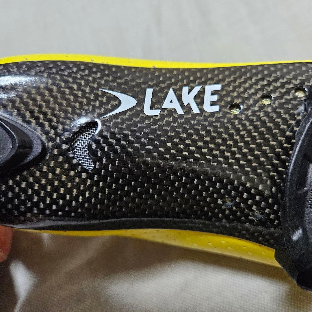 ☆新品未使用☆ LAKE CX301 イエロー 41.0 TIMEクリート付