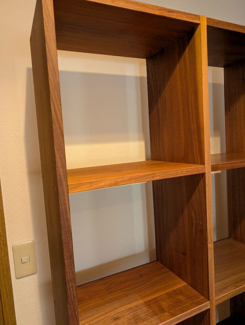 《送料込》無印良品 スタッキングシェルフ 5段×2 ウォールナット 棚 木製家具