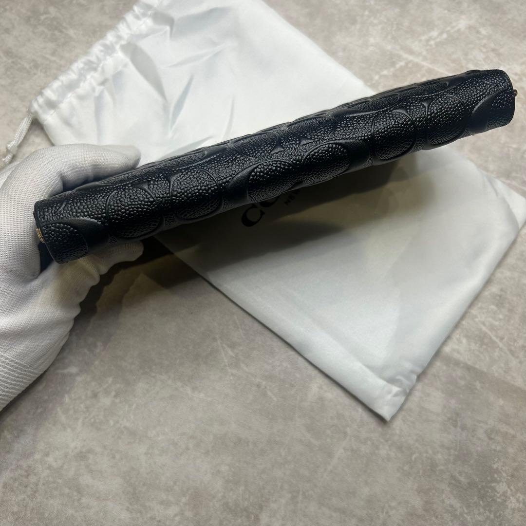 新品 未使用✨COACH ブラック レザー 長財布
