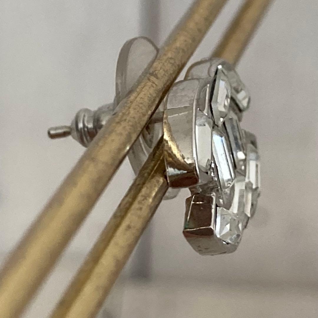 CHANEL シャネル ピアス ココマーク ラインストーン 片方のみ