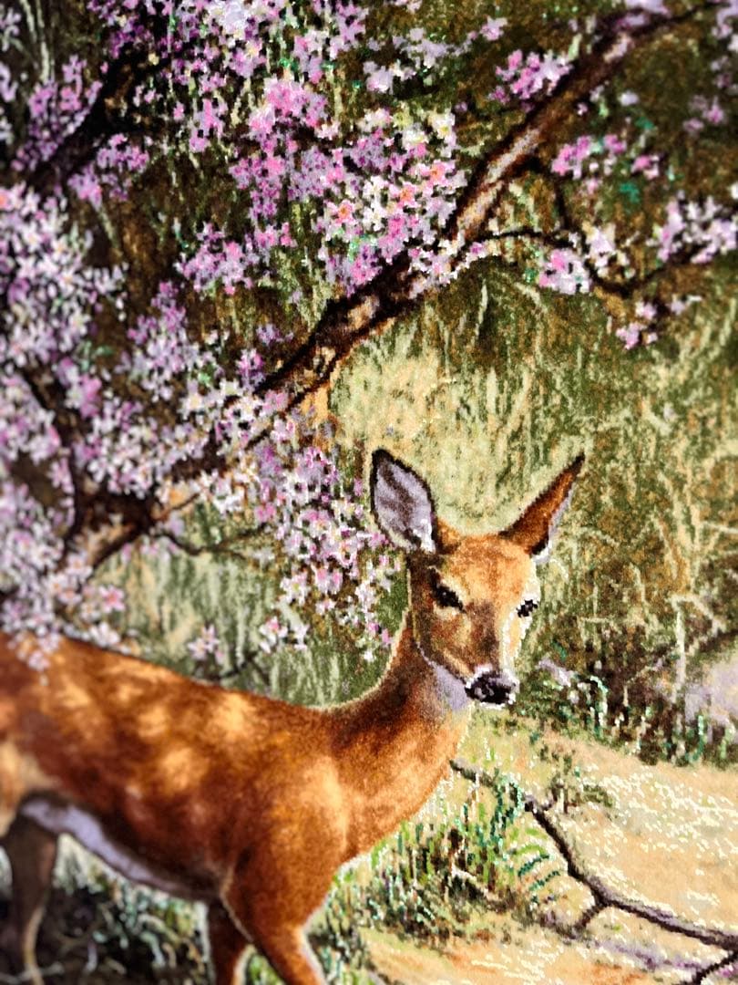 ⭐️ SALE⭐️ペルシャ絨毯　絵画絨毯　手織り　タペストリー