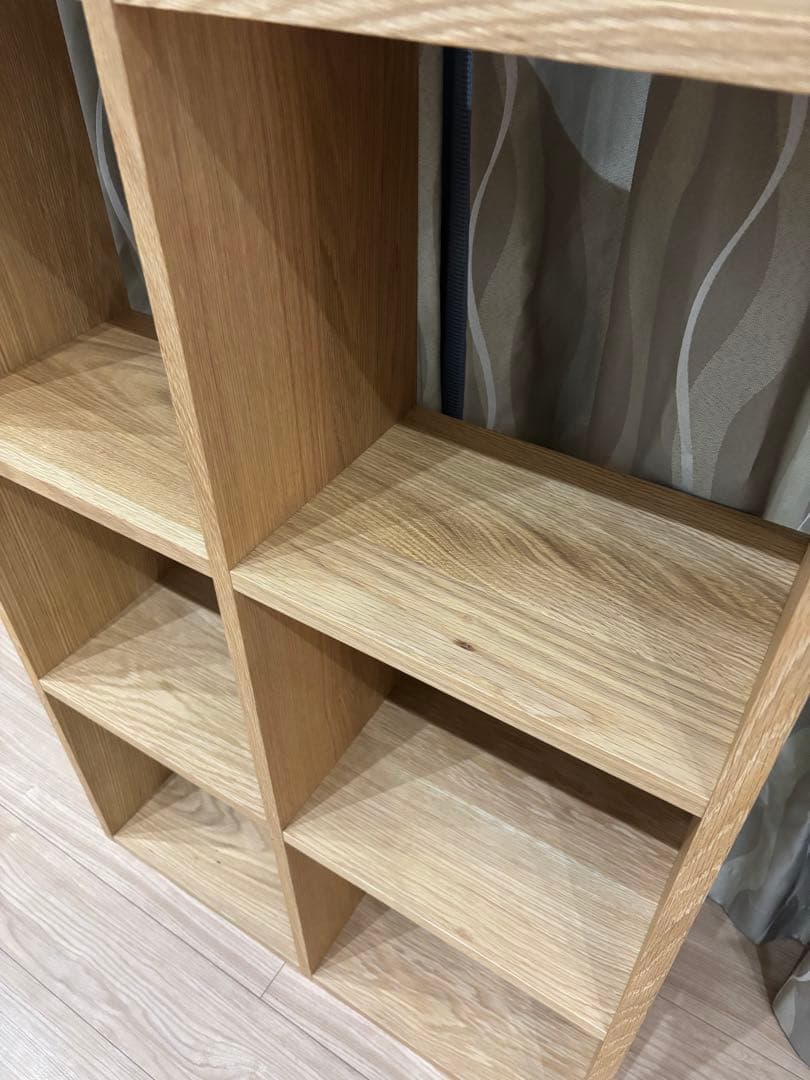 無印　スタッキングシェルフ　ナチュラルウッド 2×3オープンシェルフ
