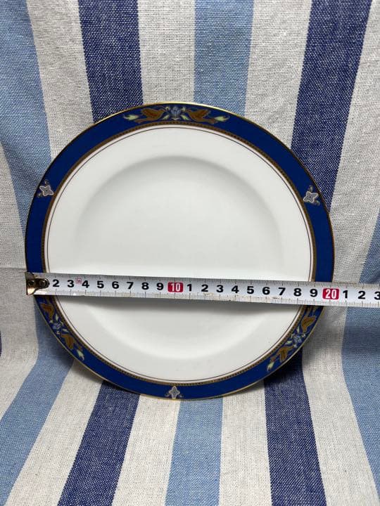 733 大倉陶園　ロイヤルブルークラウン皿　アレキサンドリーヌ茶托　レモントレイ