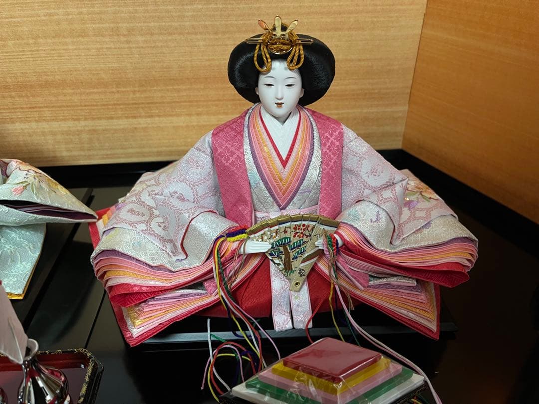 親王飾り　花刺繍　花凛　セット