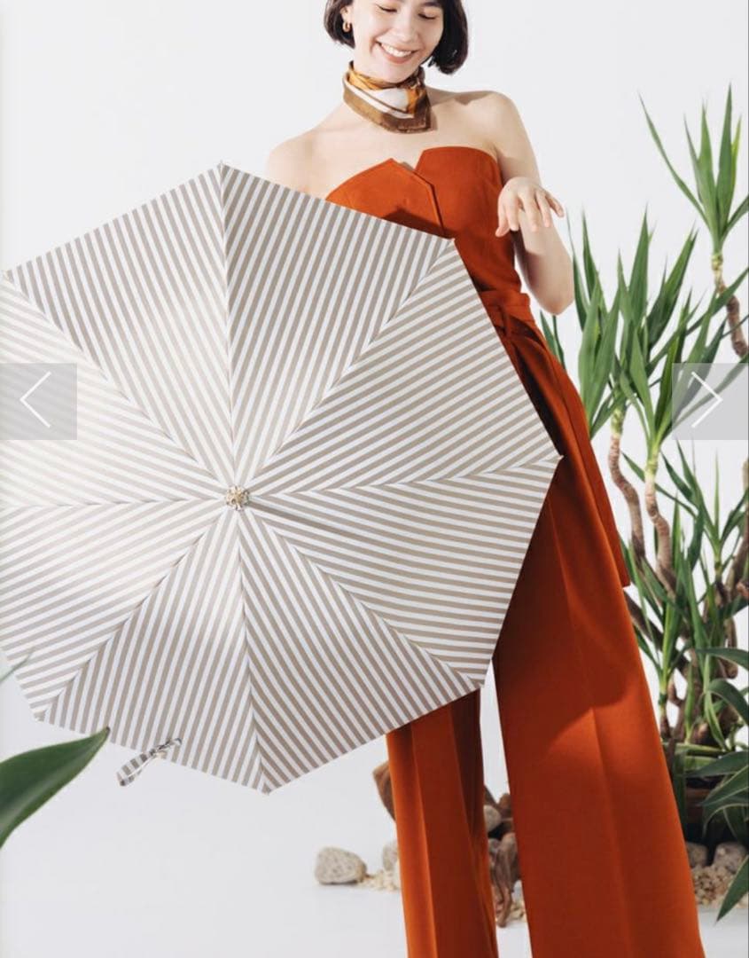 アントゥーレ　日傘　ストライプ　長傘　55㎝