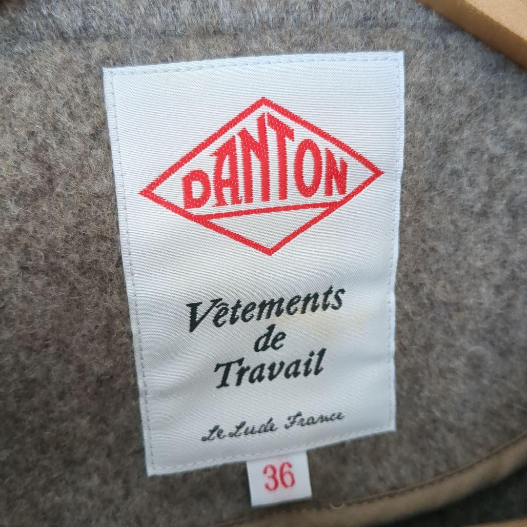 【DANTON】ライトパイル　ノーカラージャケット　ショートコート