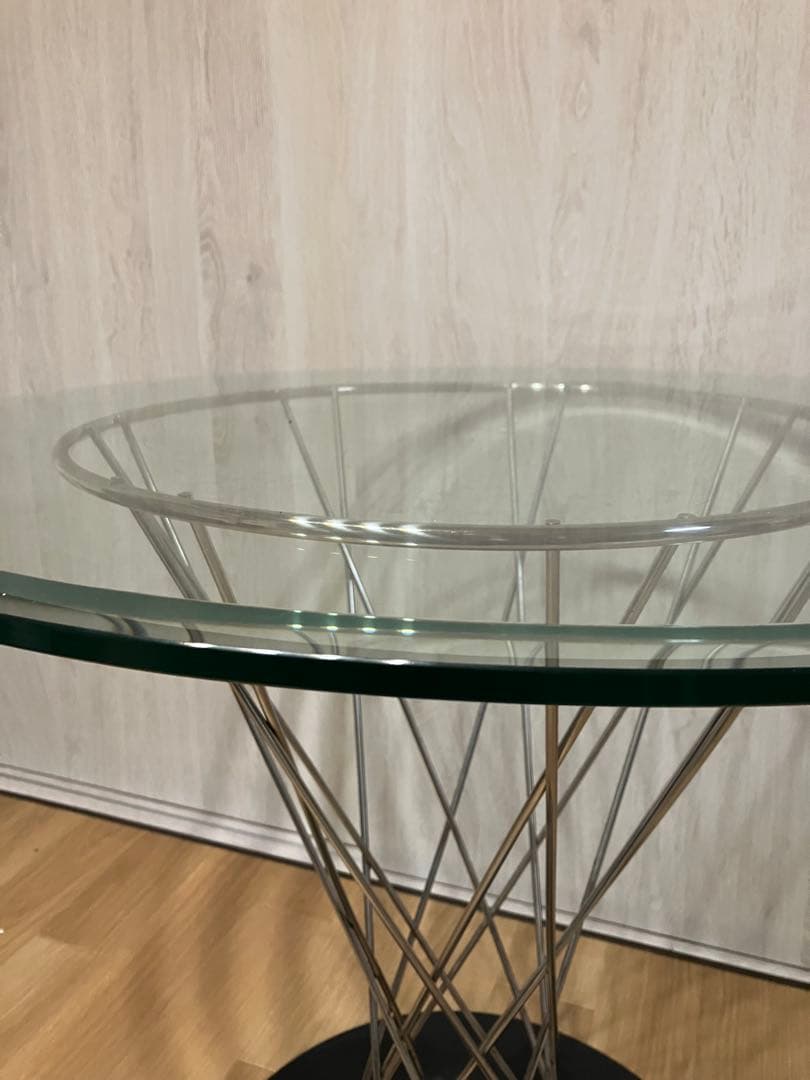 【ミッドセンチュリーモダン】イサムノグチ／ガラス丸テーブル／リプロダクト品