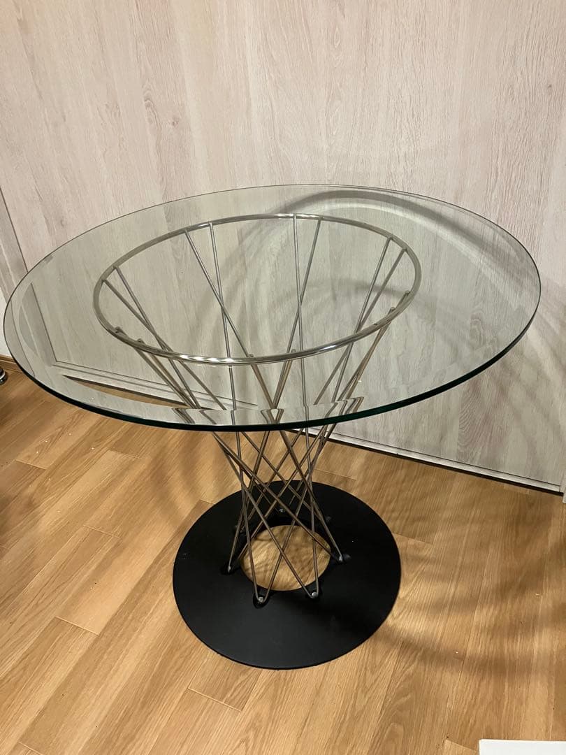 【ミッドセンチュリーモダン】イサムノグチ／ガラス丸テーブル／リプロダクト品