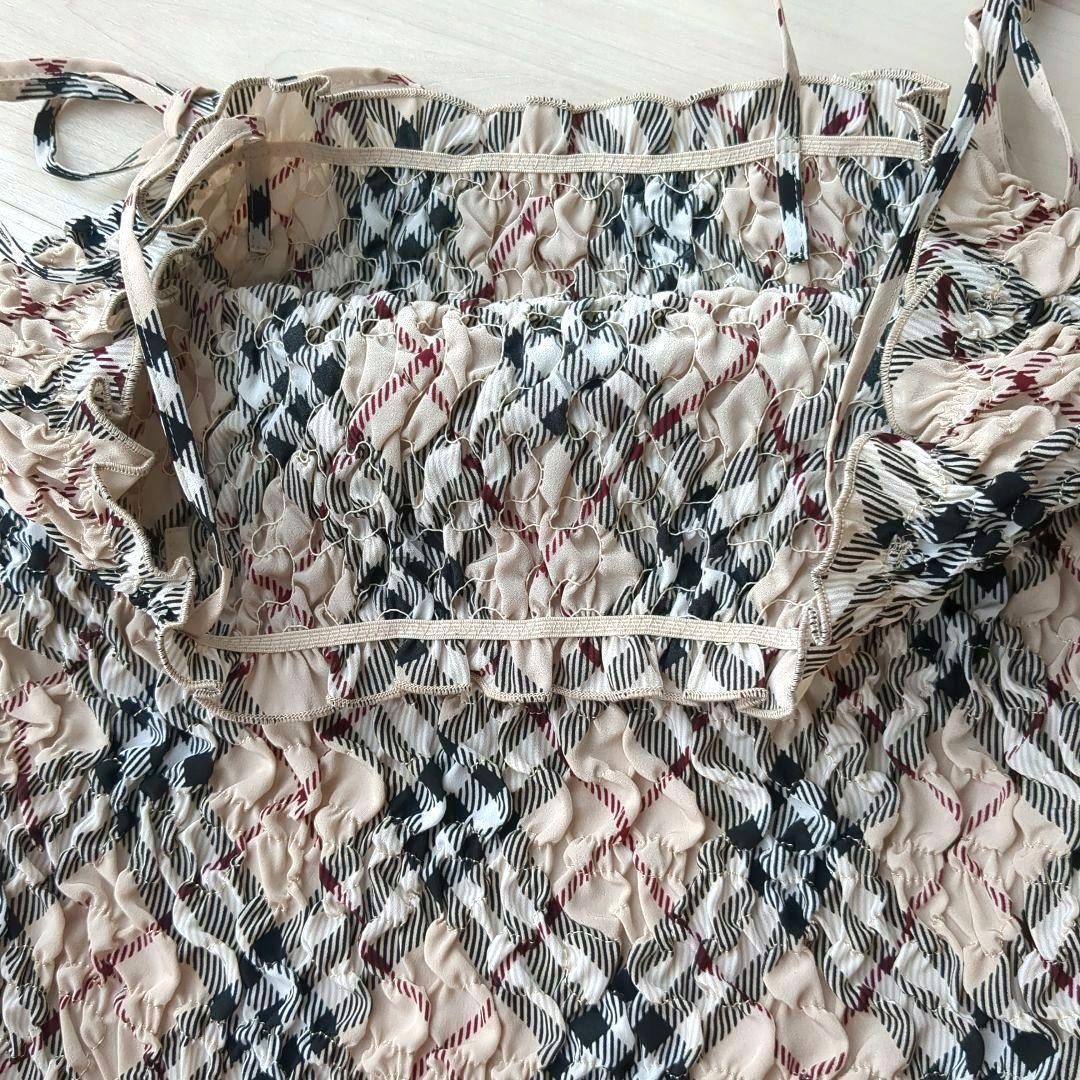 バーバーリー　ブルーレーベル　シャーリングキャミソール　ノバチェック