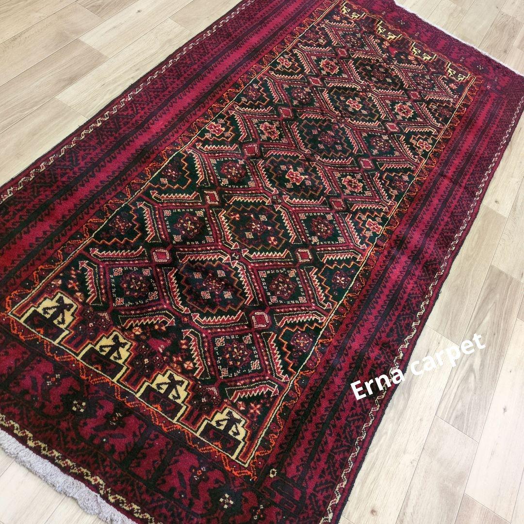 ペルシャ絨毯 バルーチ 手織り 240x118ｃｍ ウール balouch