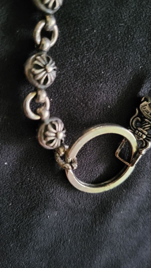 シルバー925 クロスボール キーチェーン