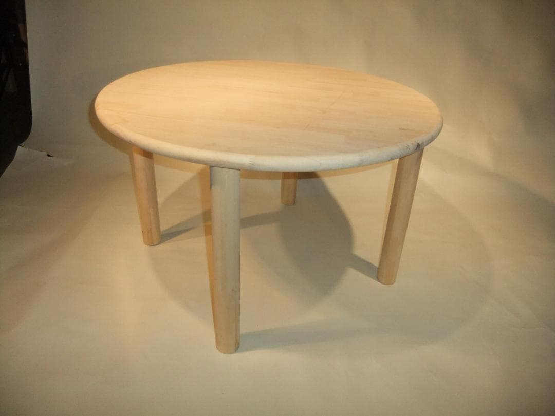 無垢パイン材丸テーブル★天然木★おしゃれ★ちゃぶ台★木の香り④