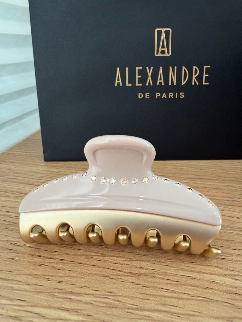 ALEXANDRE DE PARIS ヘアクリップ ベージュ