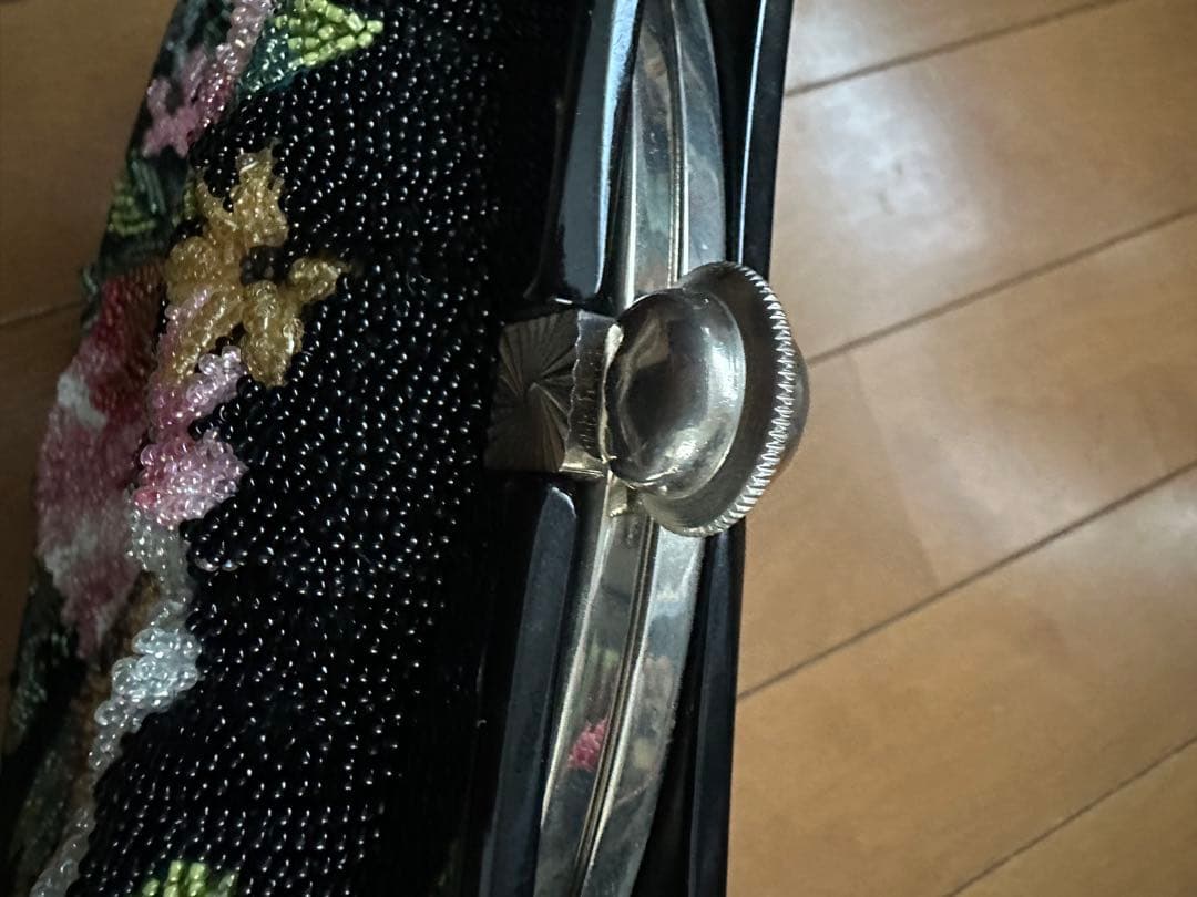 花柄ビーズ刺繍　ハンドバック　和装／洋装　小物