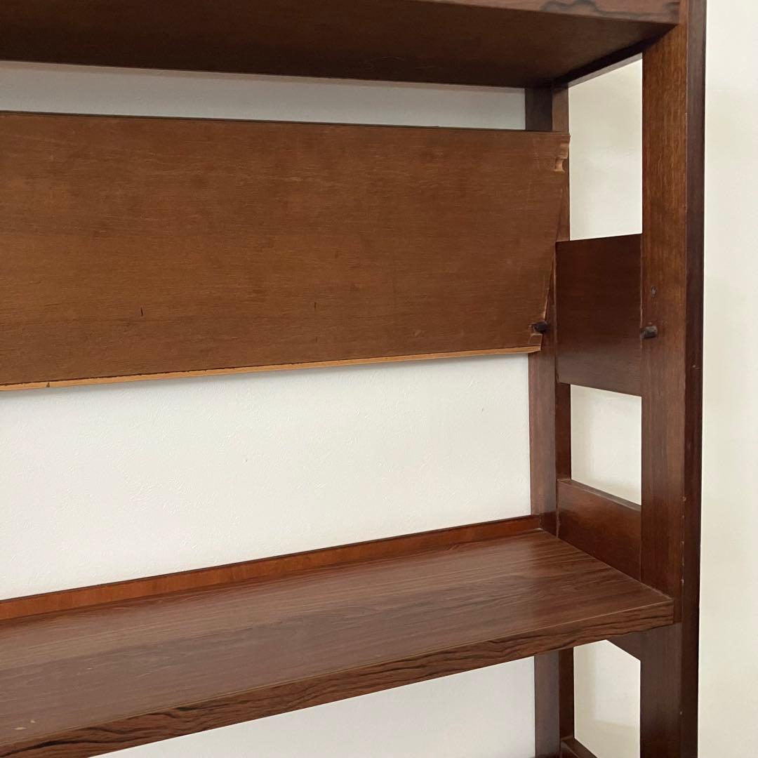 レトロ　アンティーク　古道具　古家具　木製　本棚　収納棚　キャビネット　昭和